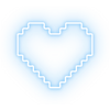 Blue Neon heart