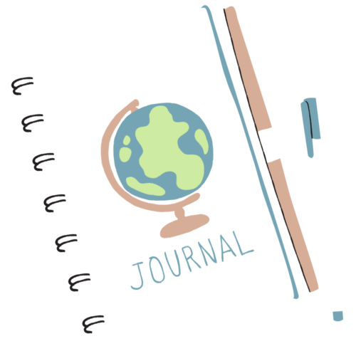 A cartoon of a journal